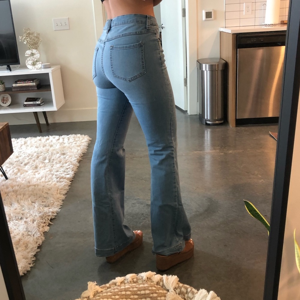 FREE PEOPLE Flare Denim Jeans Sz 28